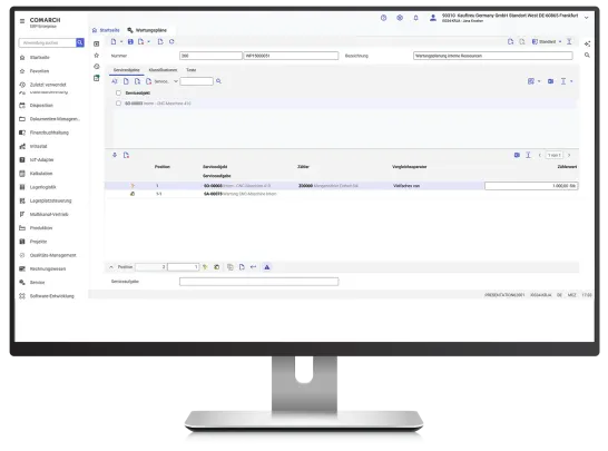 Instandhaltung und Service