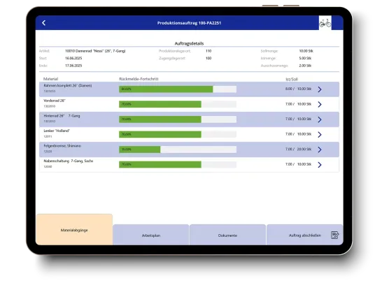 Produktionsrückmeldung
